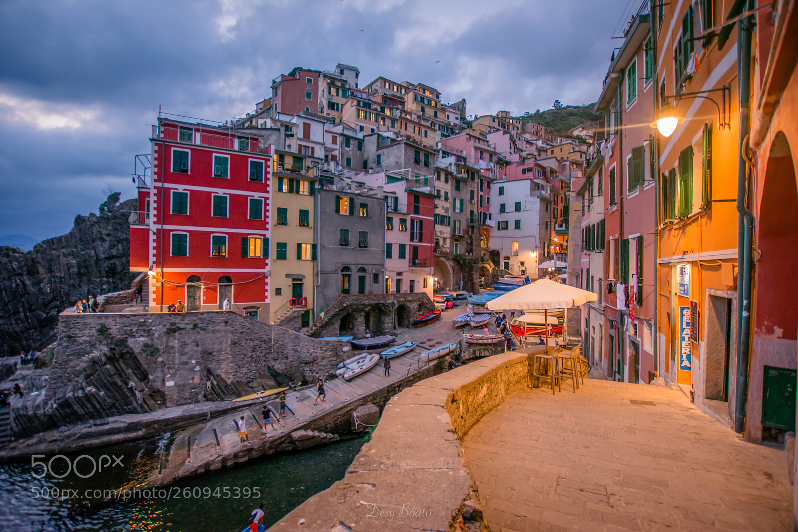 Nikon D5200 sample photo. Night in riomaggiore photography