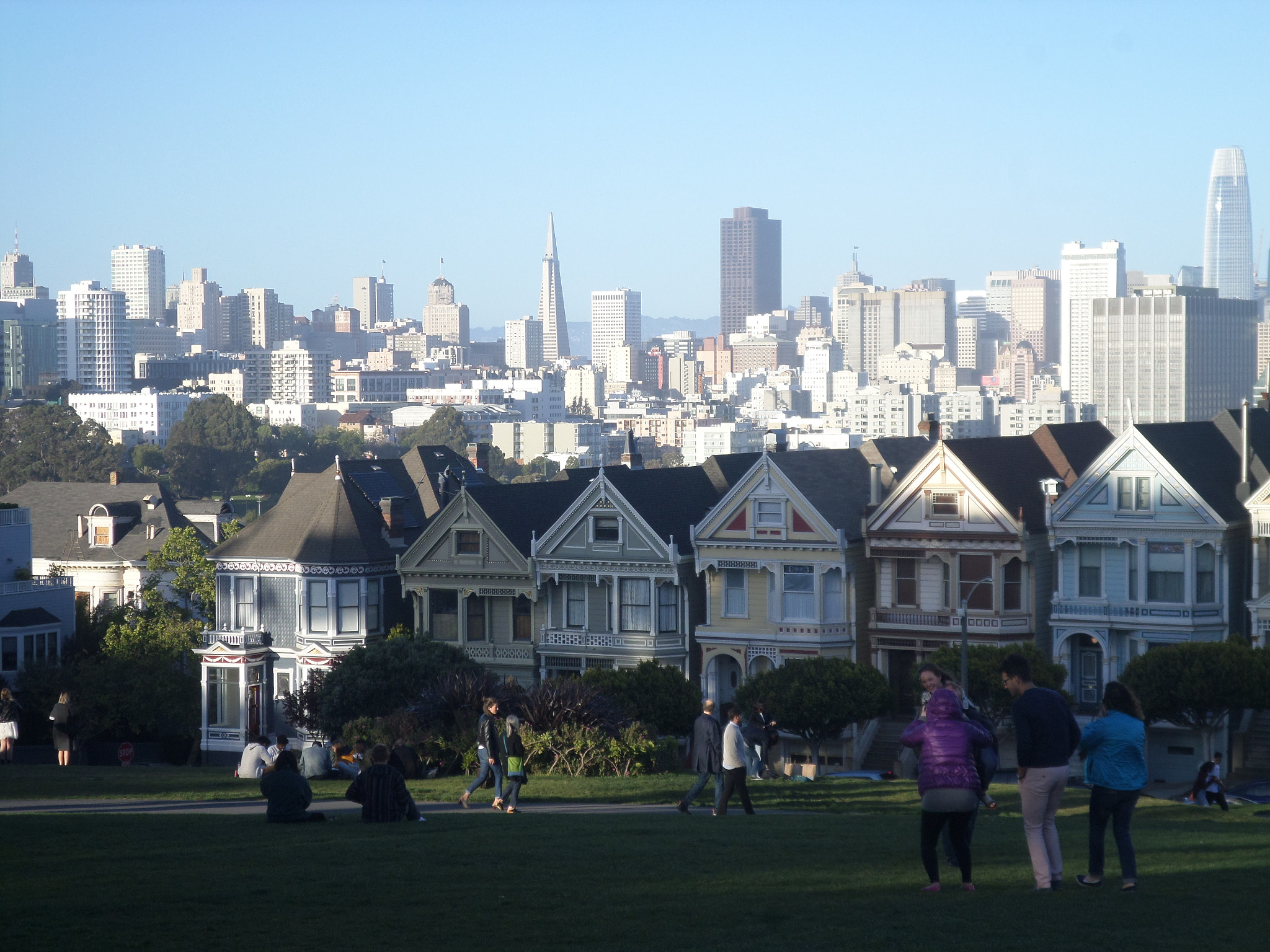 Samsung ST150F/ST151F/ST152F sample photo. Alamo square view photography