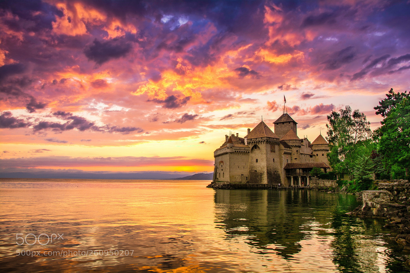 Nikon D7100 sample photo. Chateau de chillon photography
