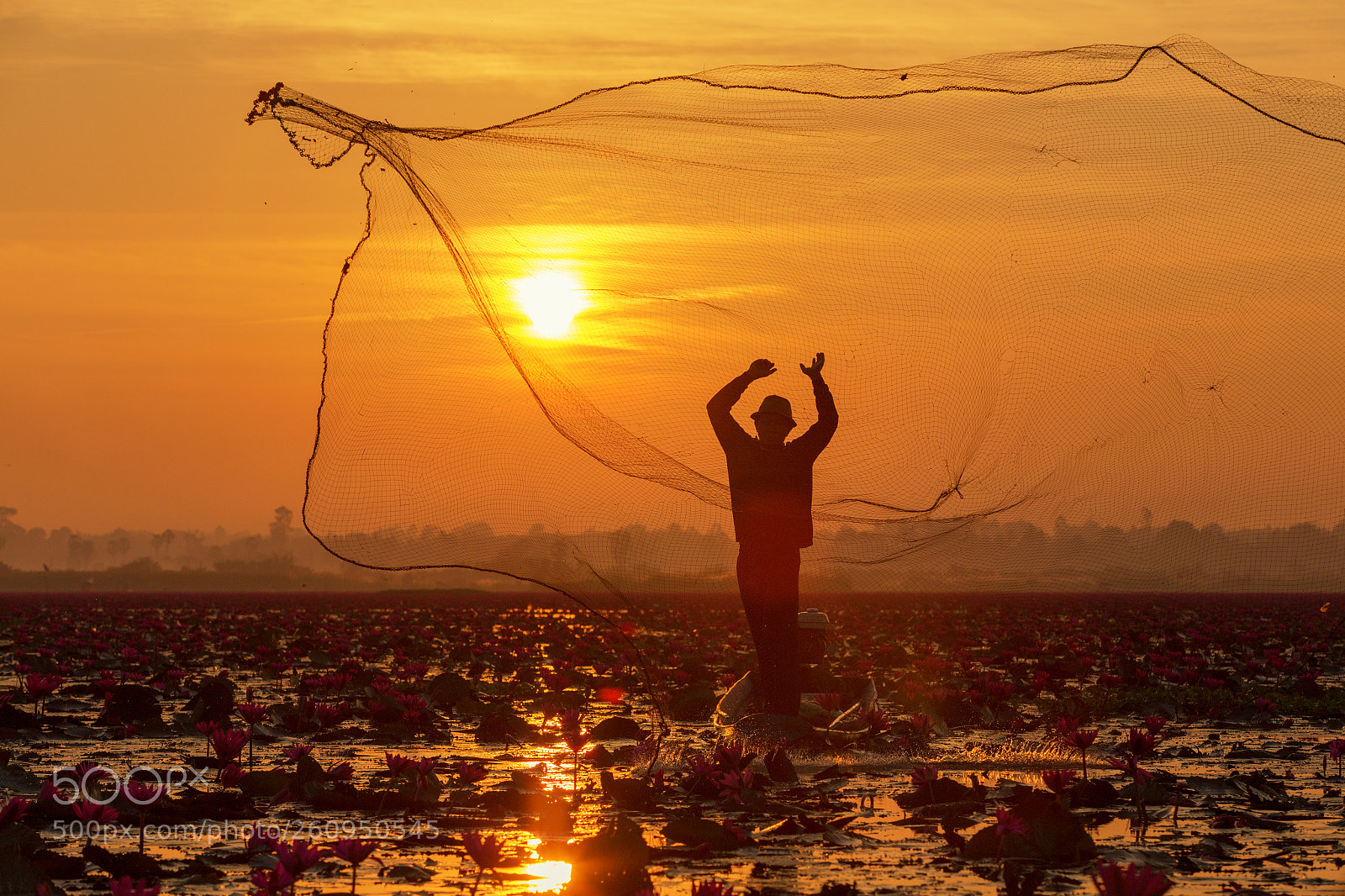 Canon EOS 6D sample photo. The silhouette fisherman photography