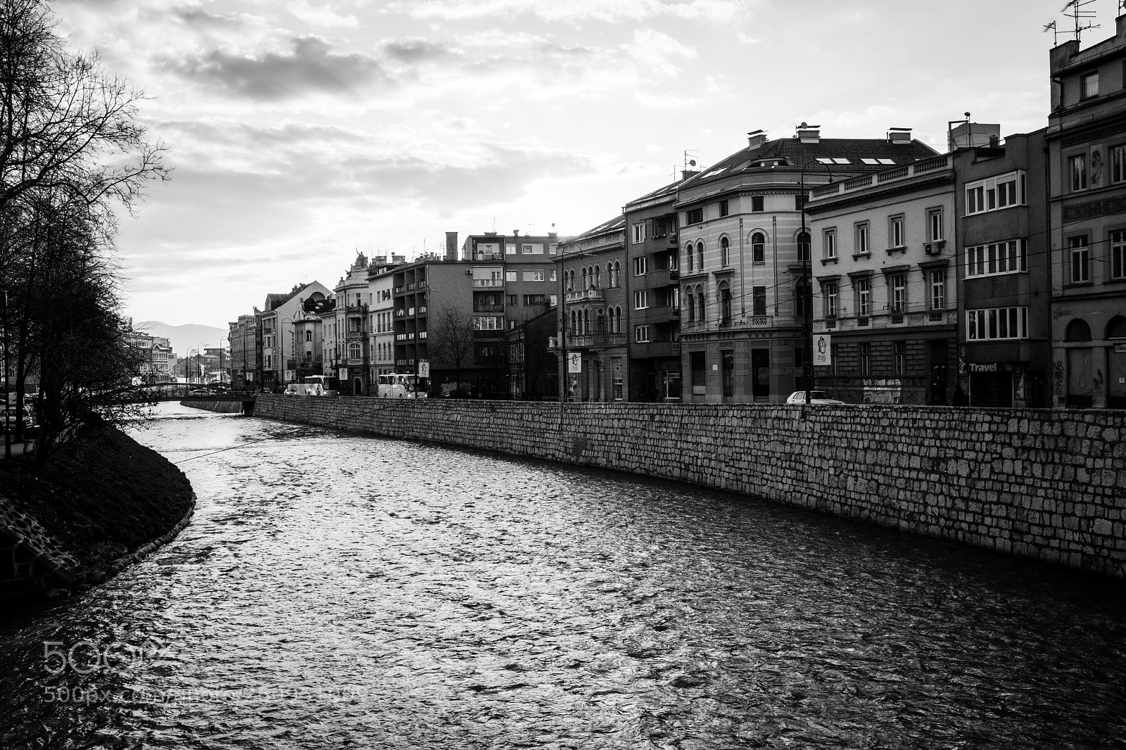Fujifilm X-T2 sample photo. Miljacka river photography