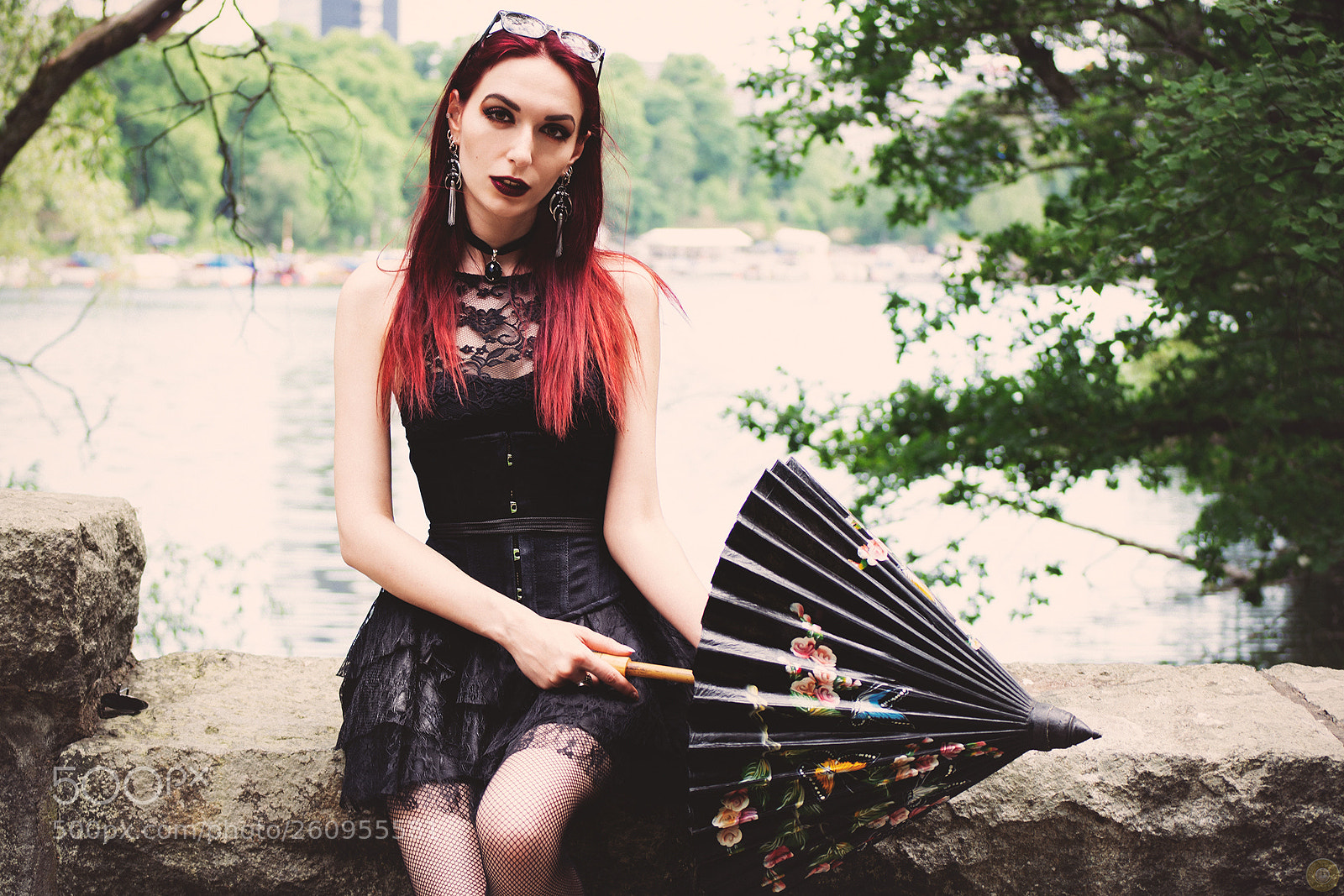 Nikon D5200 sample photo. Lilia the goth girl photography
