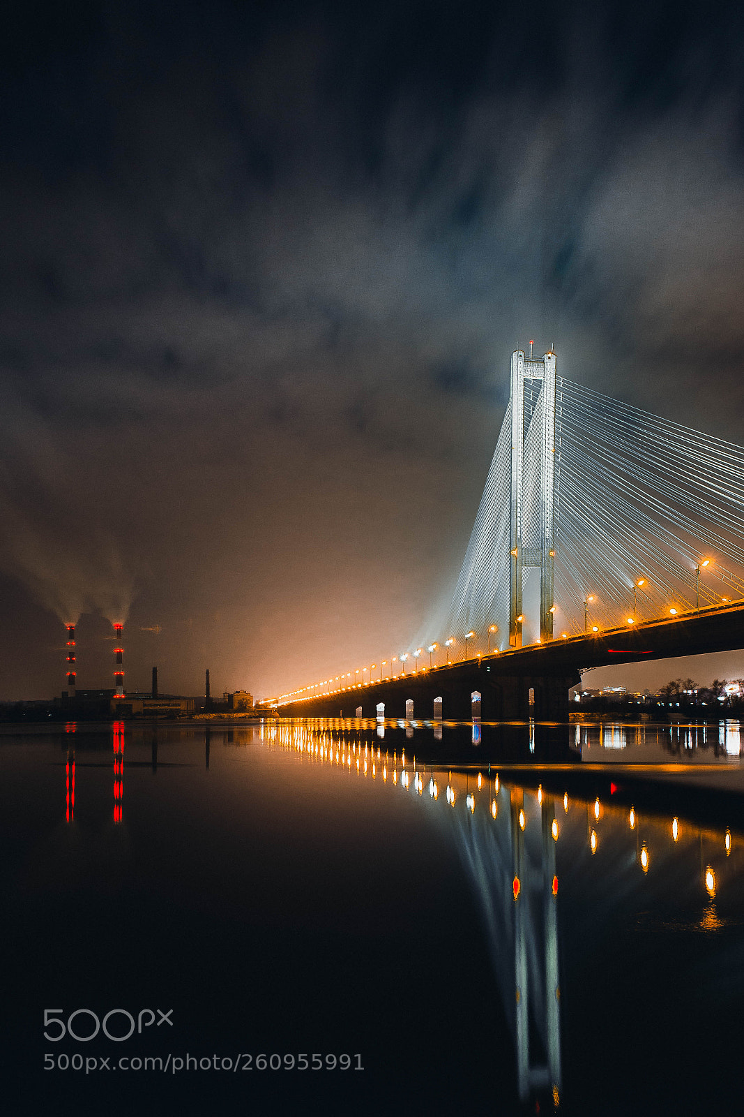 Nikon D5100 sample photo. Night bridge photography