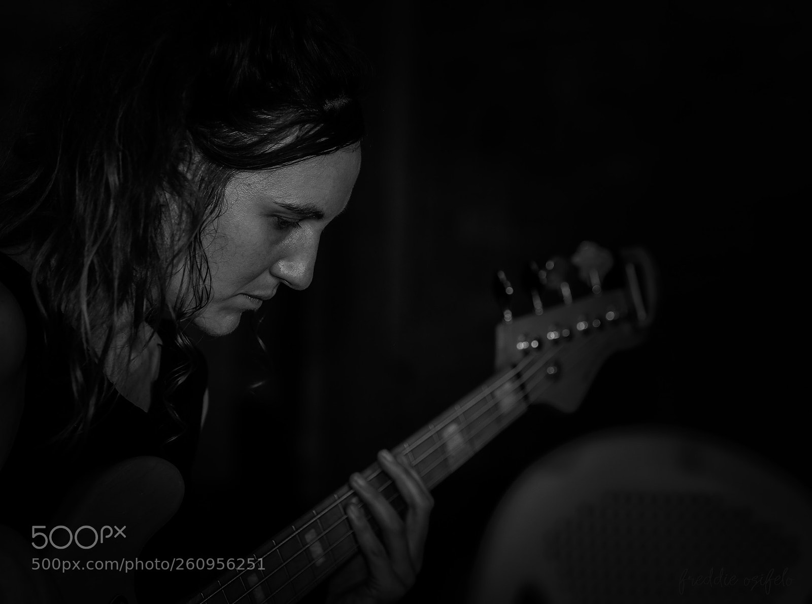 Canon EOS 6D sample photo. Bass player photography