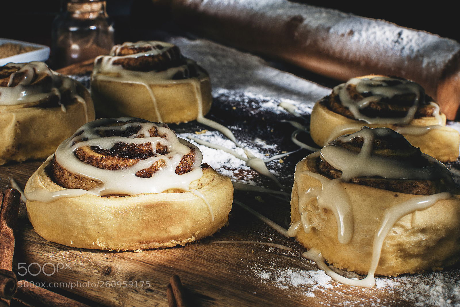 Nikon D3400 sample photo. Cinammon rolls photography