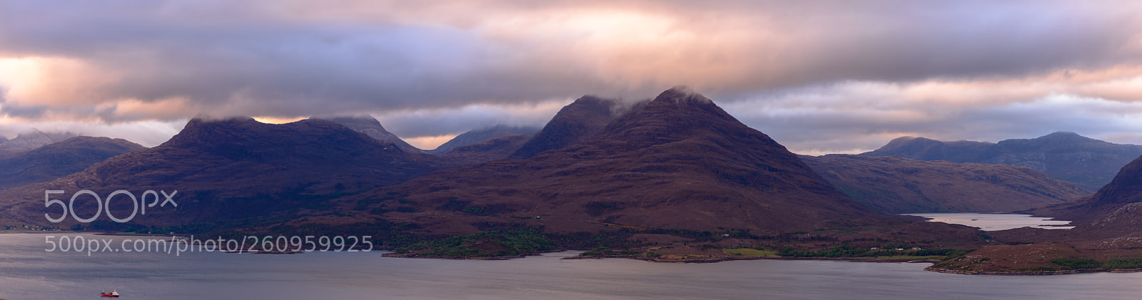 Nikon D610 sample photo. Loch torridon blue hour photography