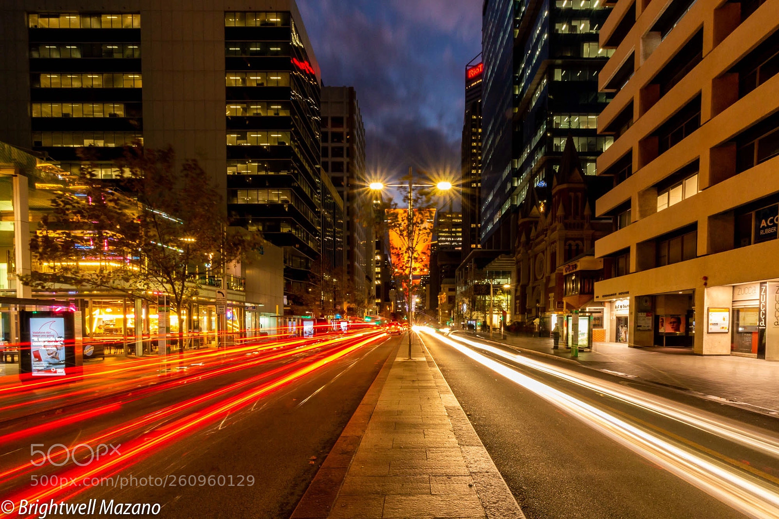 Canon EOS 70D sample photo. Perth city light trails  photography
