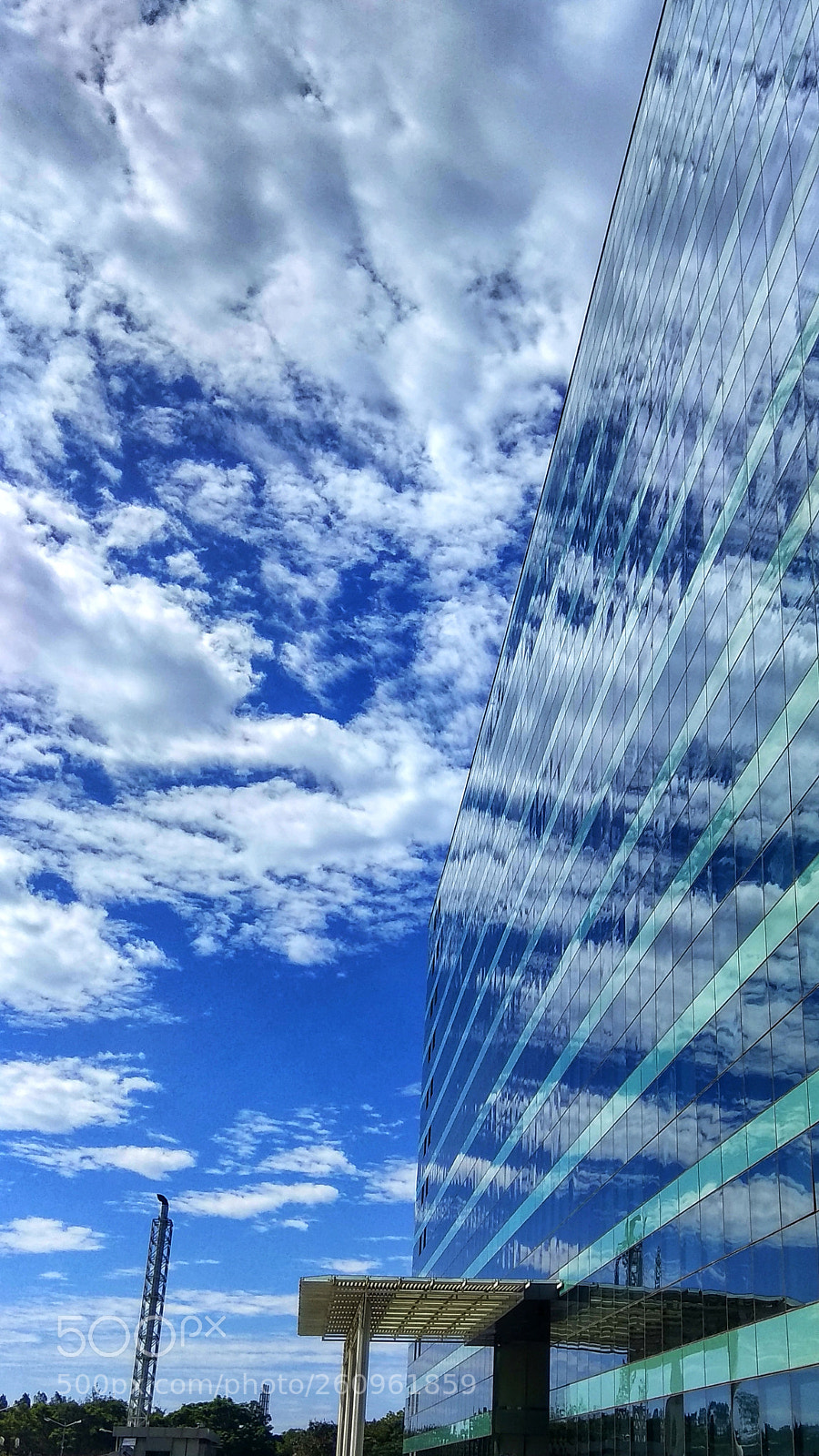 Xiaomi Redmi Note 4 sample photo. Bangalore skyscraper reflections photography