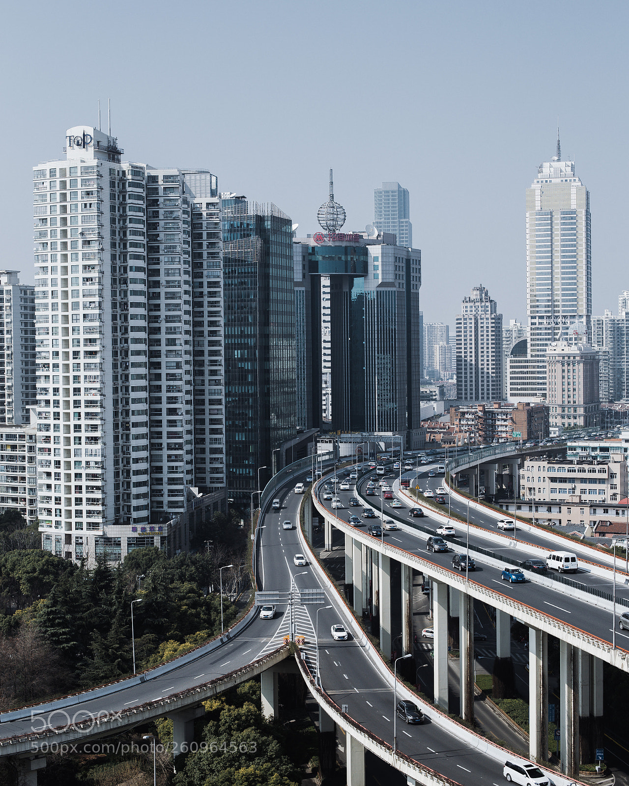 Canon EOS 6D sample photo. Shanghai overpass photography