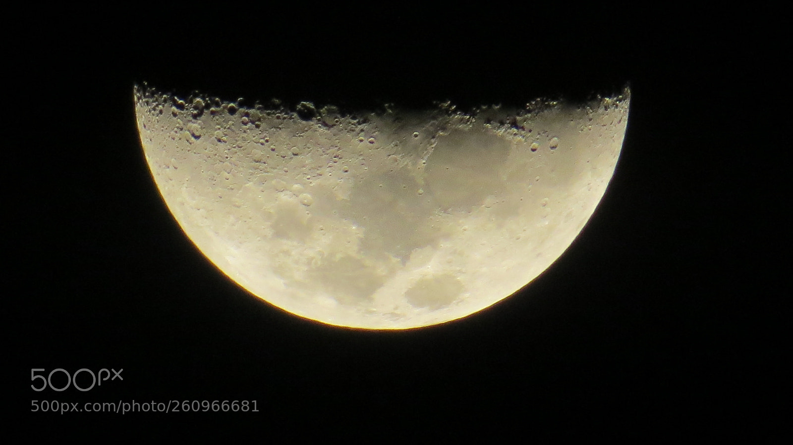 Canon PowerShot SX50 HS sample photo. Moon in half ! photography