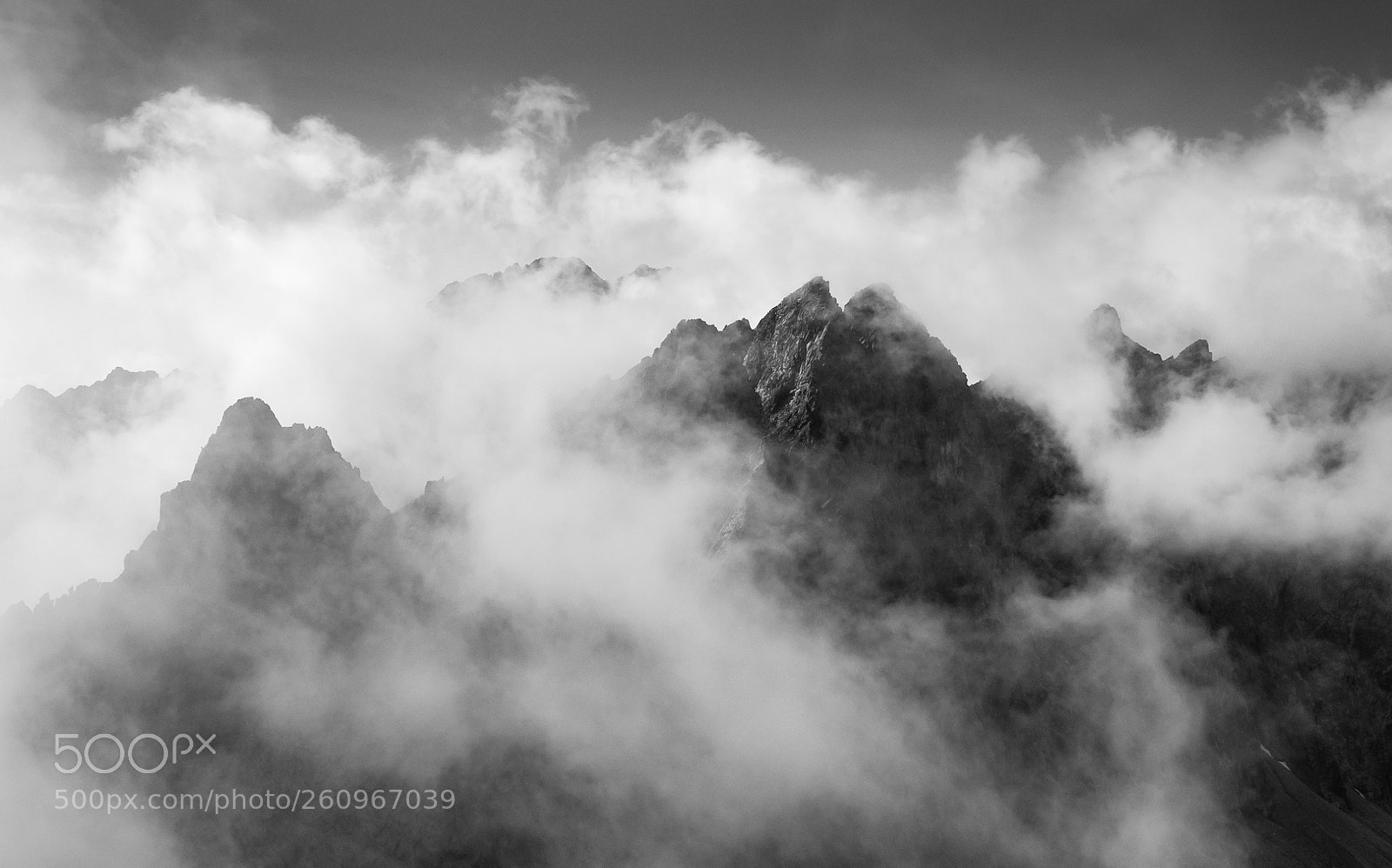 Nikon D90 sample photo. In the clouds photography