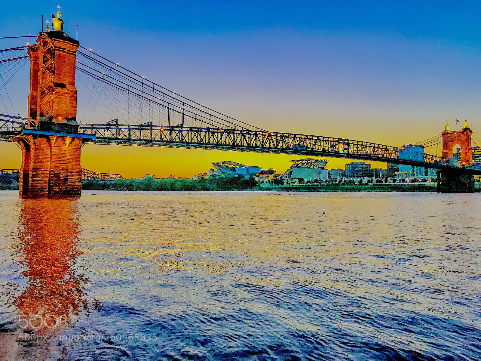 Apple iPhone 7 Plus sample photo. Roebling bridge photography