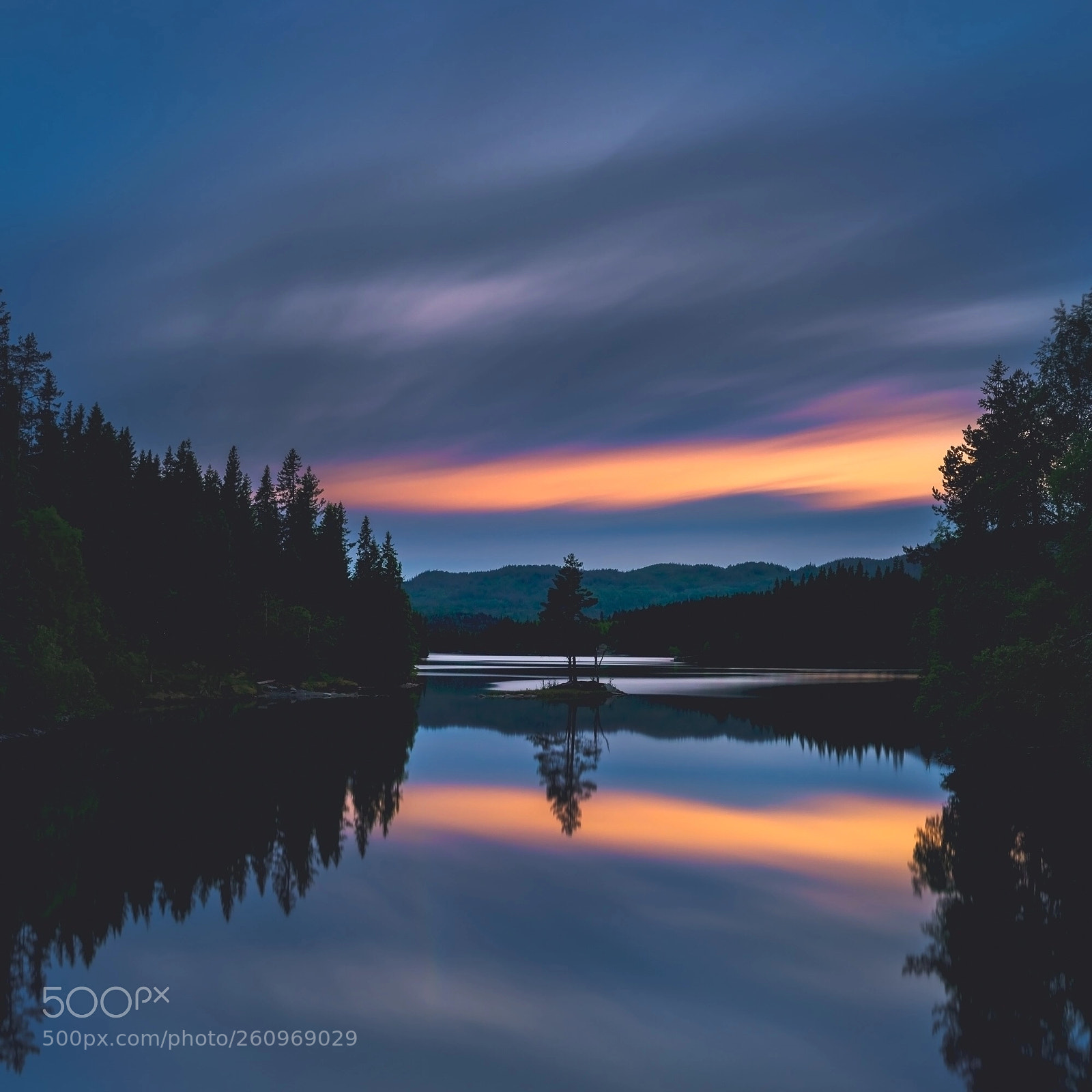 Nikon D850 sample photo. Midnight at leirsjøen photography