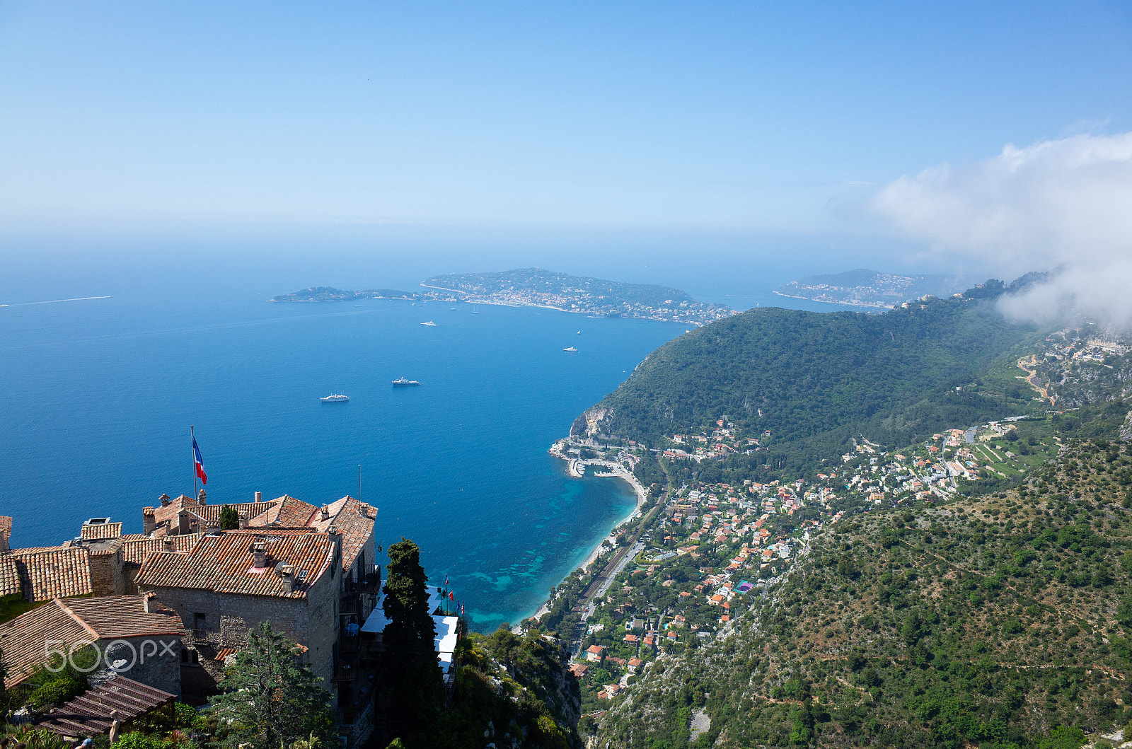 Ricoh GR sample photo. Landscape at the eze village of france photography