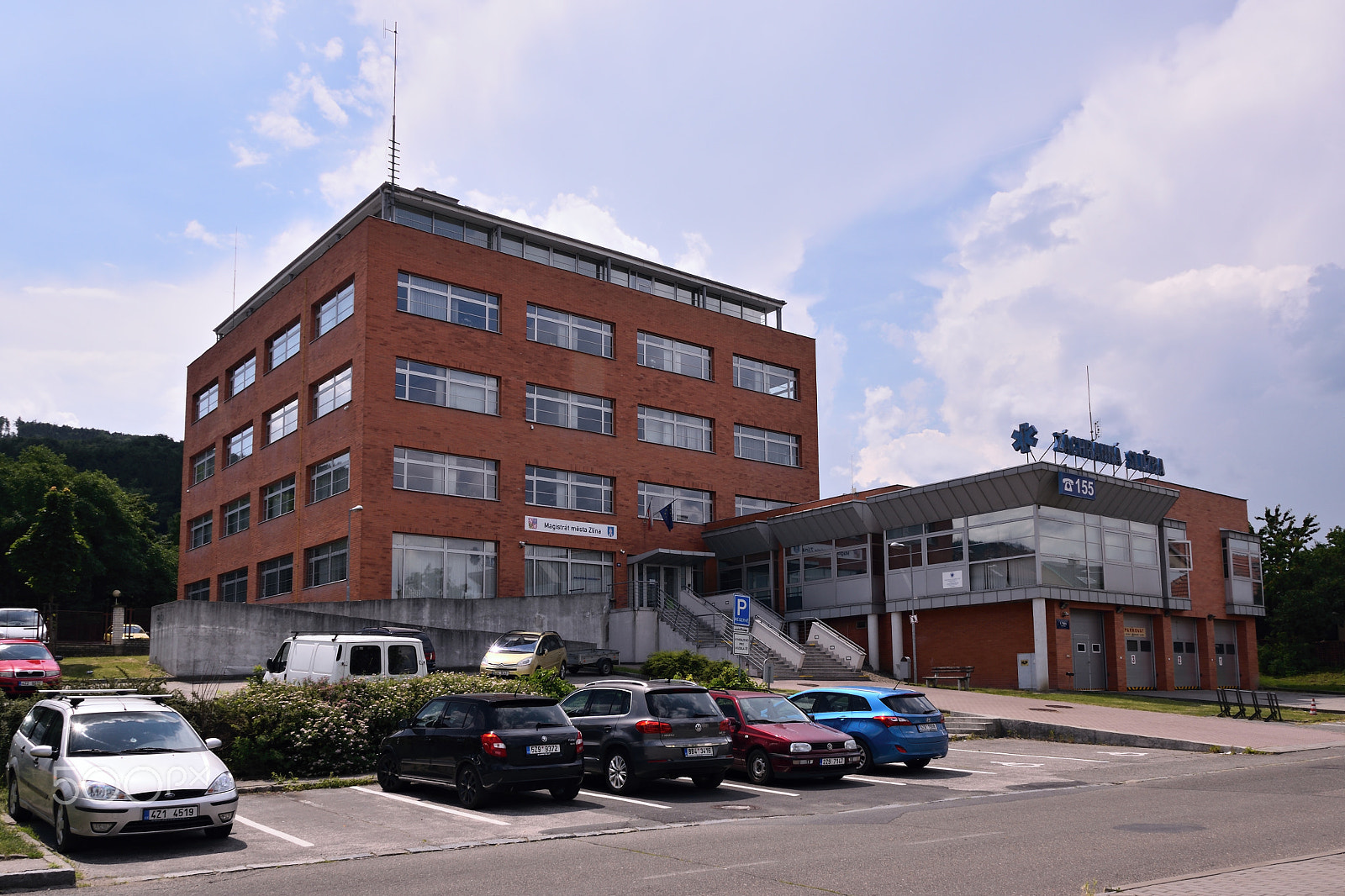 Nikon D5300 sample photo. Zlin, czech republic - june 02, 2018: historical building of magistrate in  l. vachy street with... photography