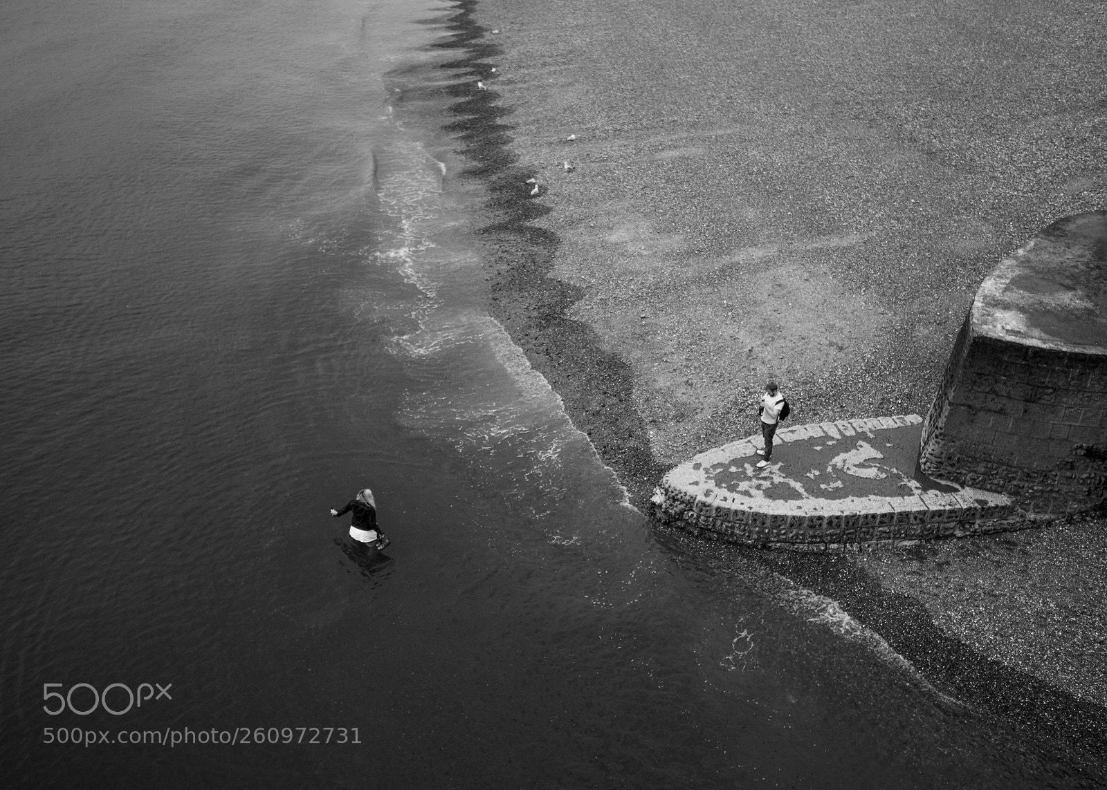 Canon EOS 70D sample photo. Coastal b&w photography