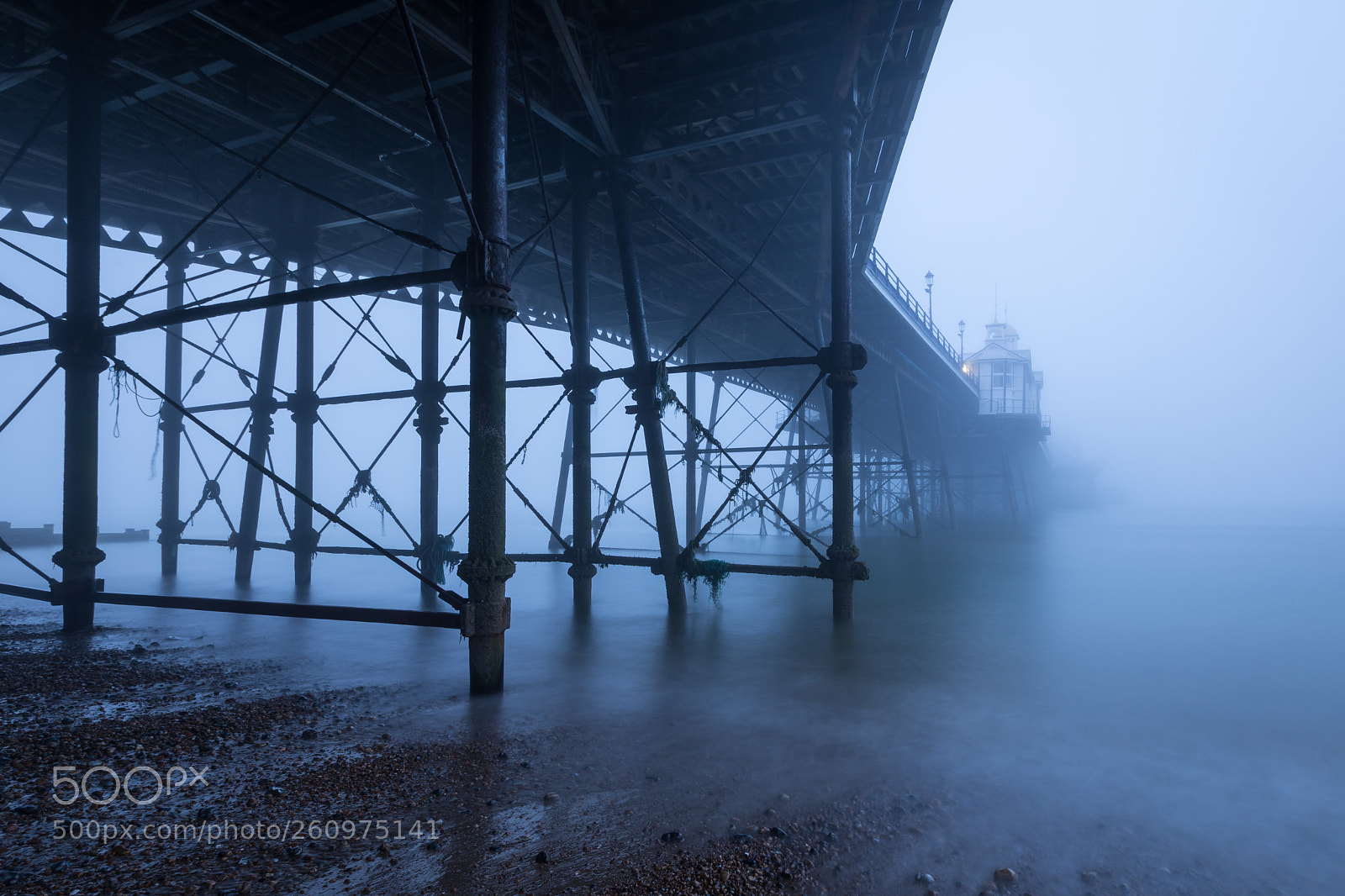 Canon EOS 5D Mark IV sample photo. Eastbourne pier blue photography