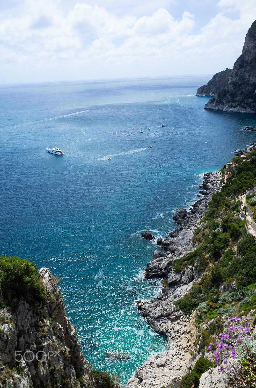 Ricoh GR sample photo. Cliff of anacapri monte solaro photography