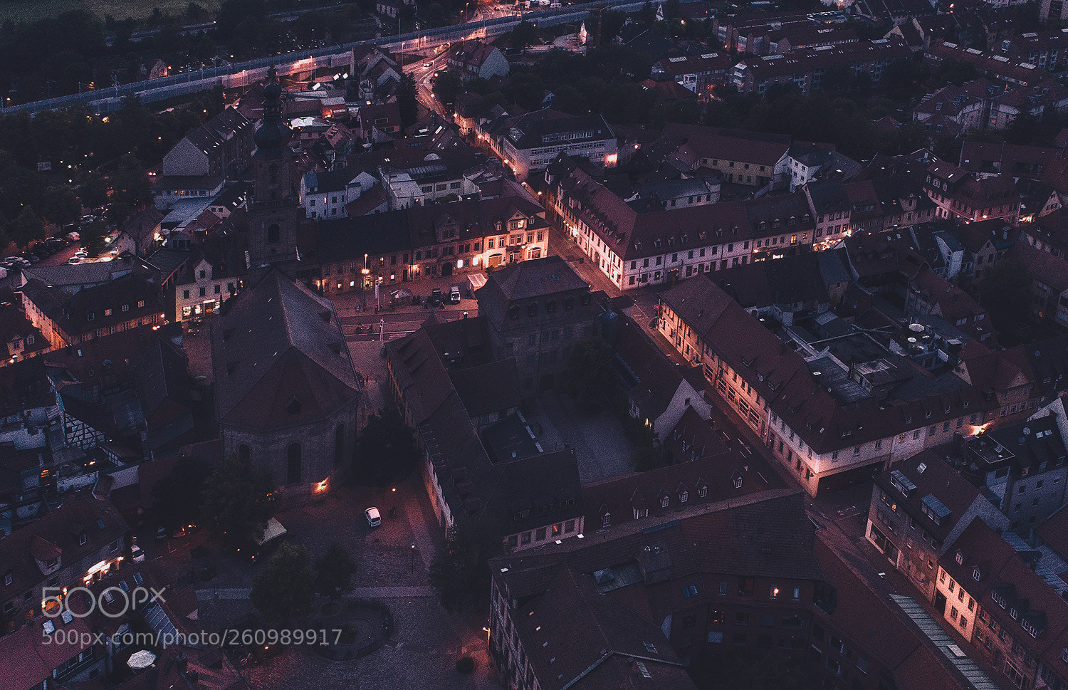 DJI FC6310 sample photo. Ciy lights kopie photography