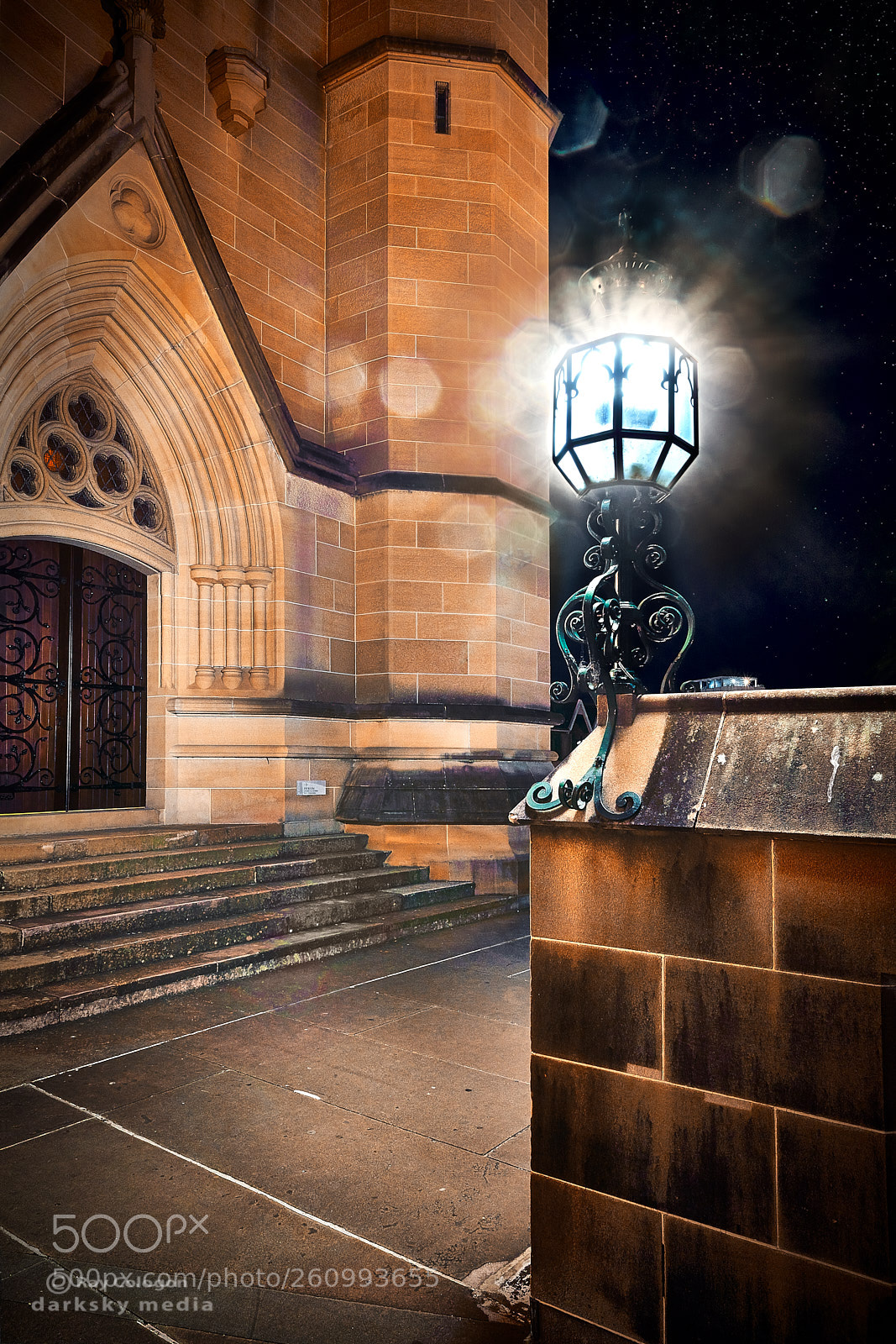 Sony a7R III sample photo. Arches and lamplight photography