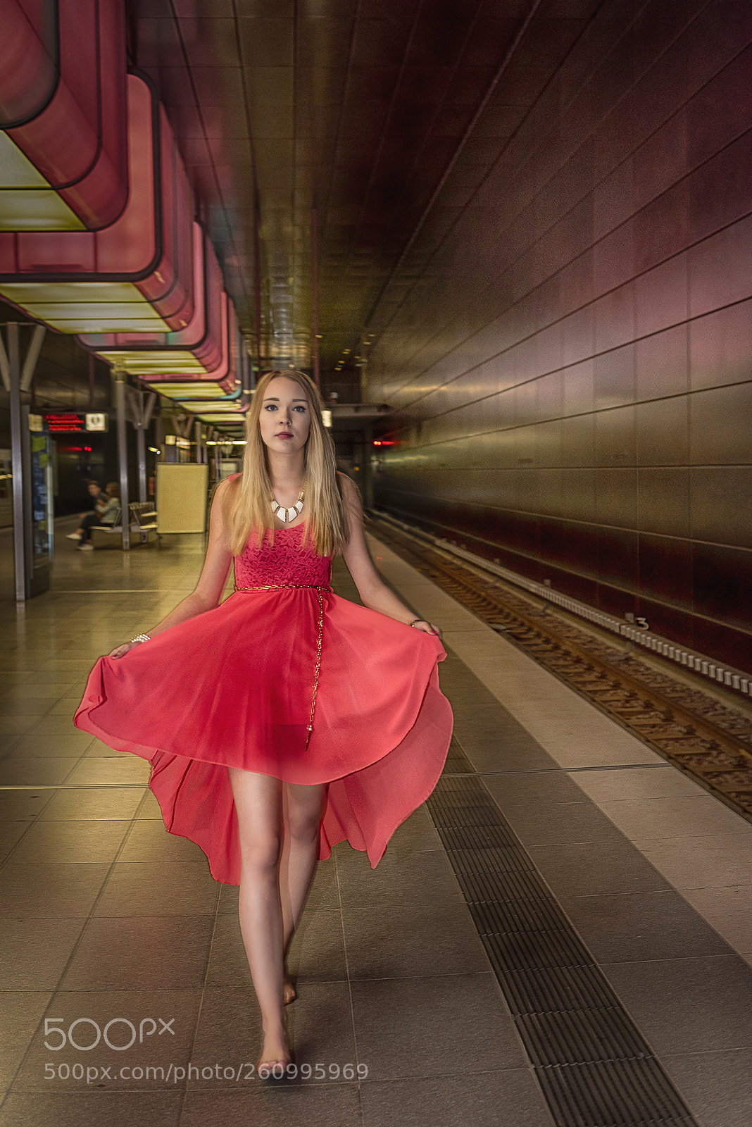 Nikon D810 sample photo. Subway hamburg station hafencity photography