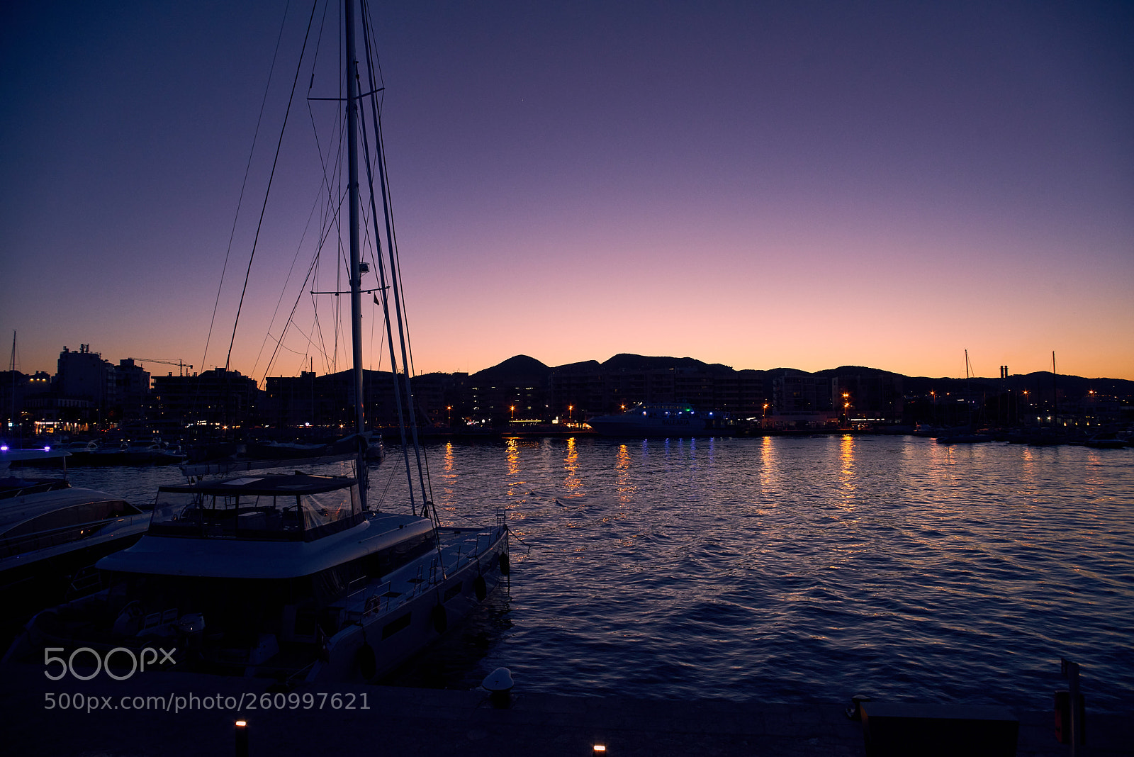 Sony a7R sample photo. Night bay photography