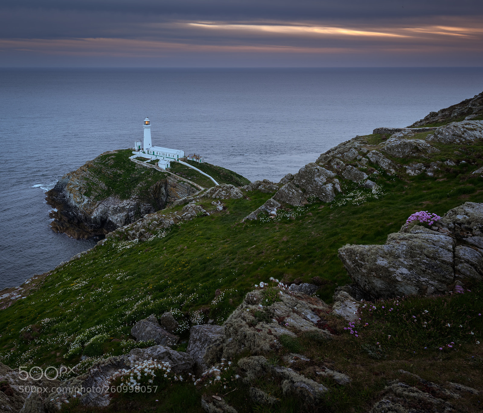 Nikon D850 sample photo. Sunset at south stack photography