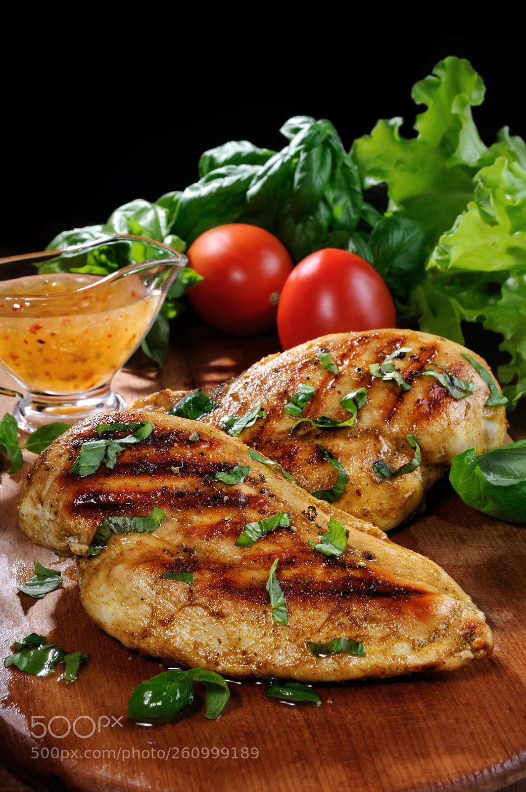 Nikon D90 sample photo. Grilled chicken breast photography