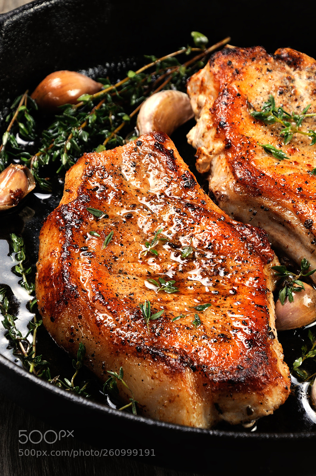Nikon D90 sample photo. Roasted pork steak in photography