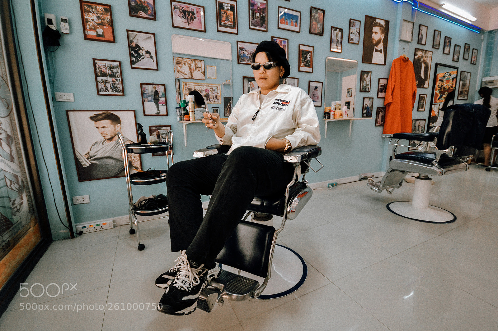 Nikon D3100 sample photo. Barber shop photography