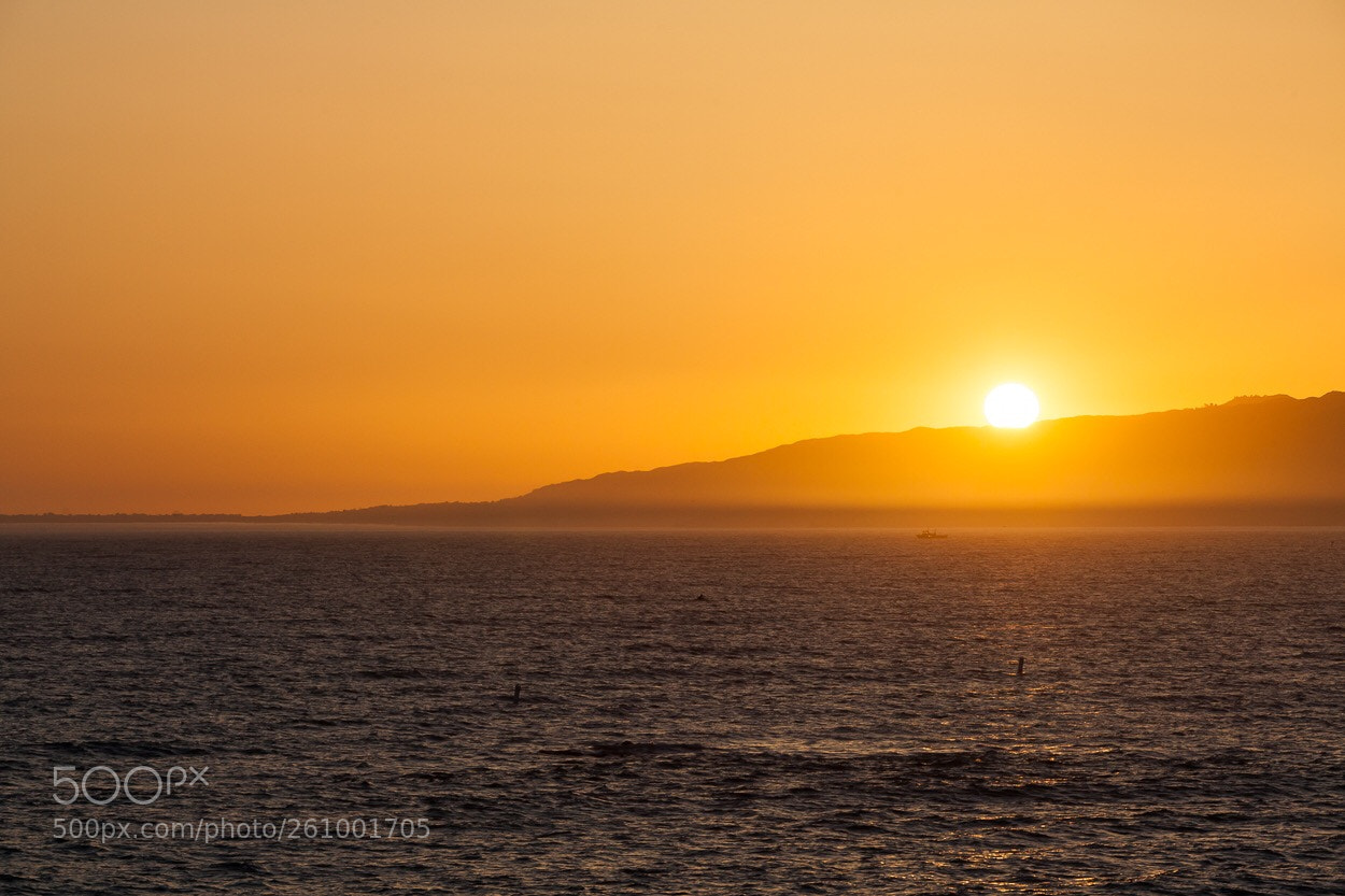 Canon EOS 5D Mark II sample photo. Sunset, santa monica, ca photography