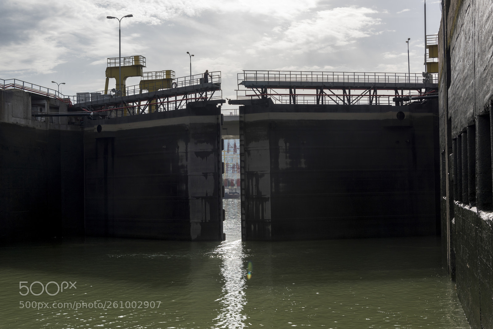 Nikon D810 sample photo. Dam on river, iron photography