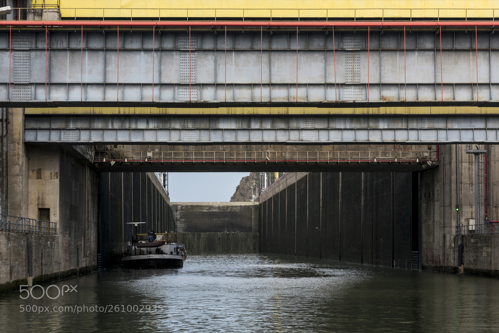 Nikon D810 sample photo. Dam on river, iron photography