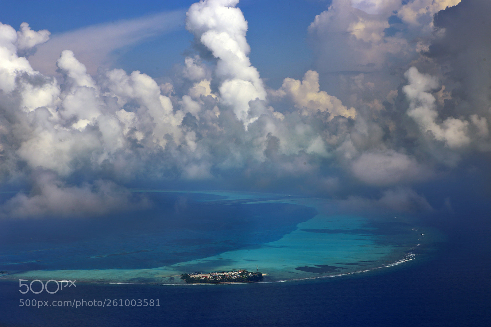 Canon EOS 6D sample photo. Maldivian atoll with cloud photography