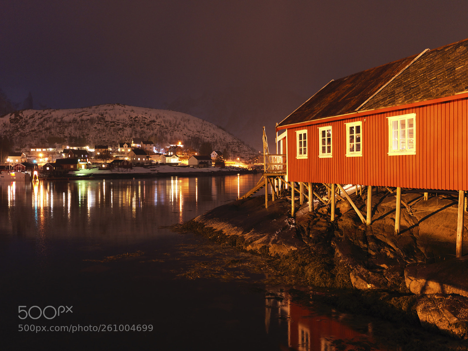 Hasselblad X1D-50c sample photo. Fishing village lit up photography