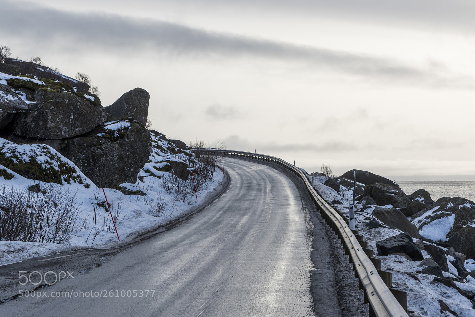 Nikon D810 sample photo. Road passing through coast photography