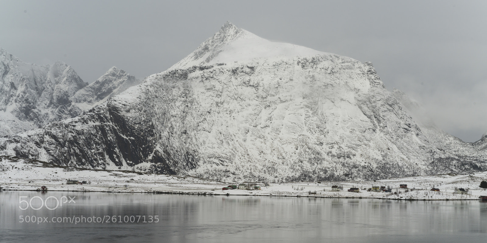Hasselblad X1D-50c sample photo. Sea with snowcapped mountain photography