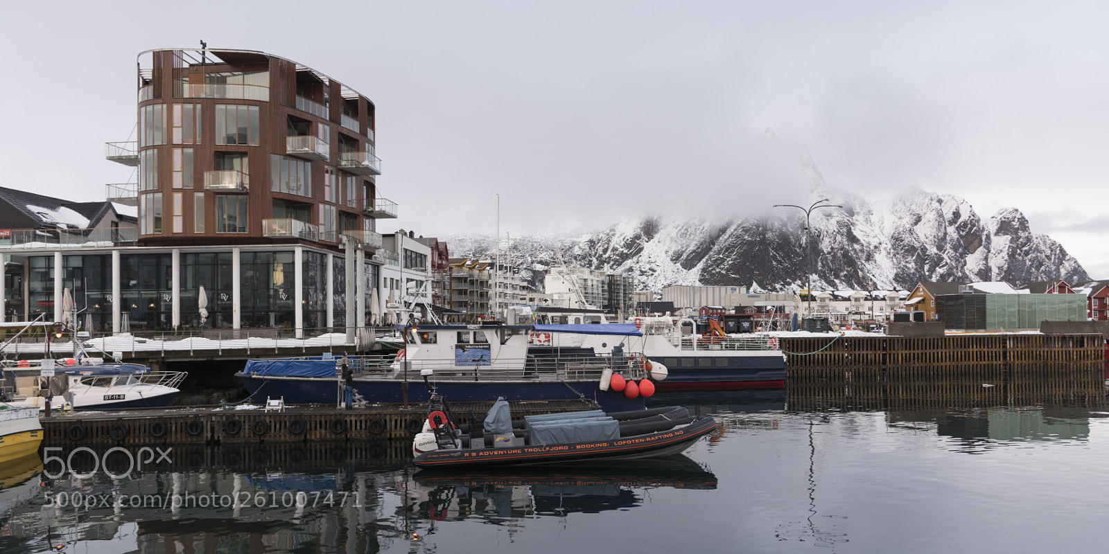 Nikon D810 sample photo. Buildings at waterfront, svolvaer photography