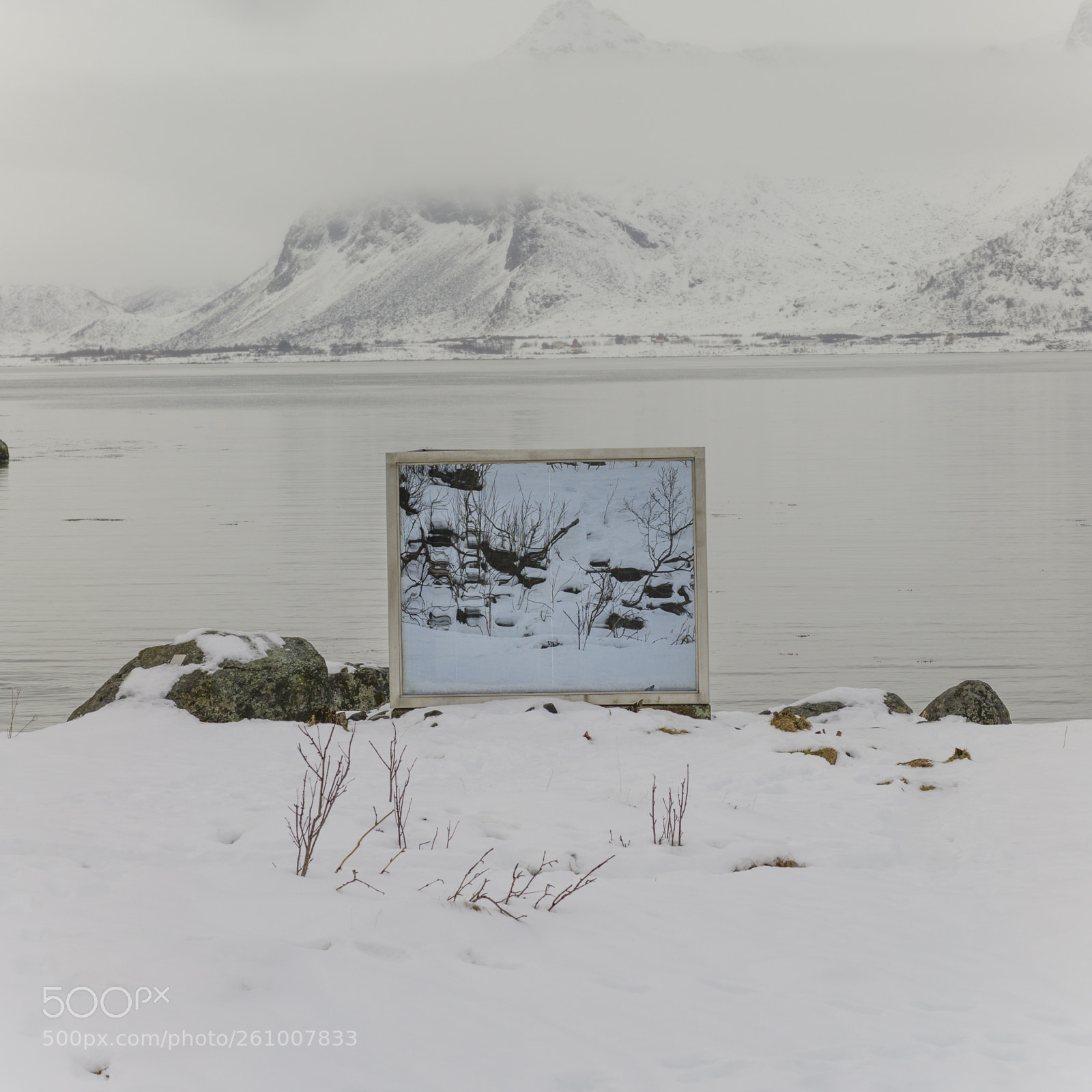 Hasselblad X1D-50c sample photo. Picture frame on snow photography