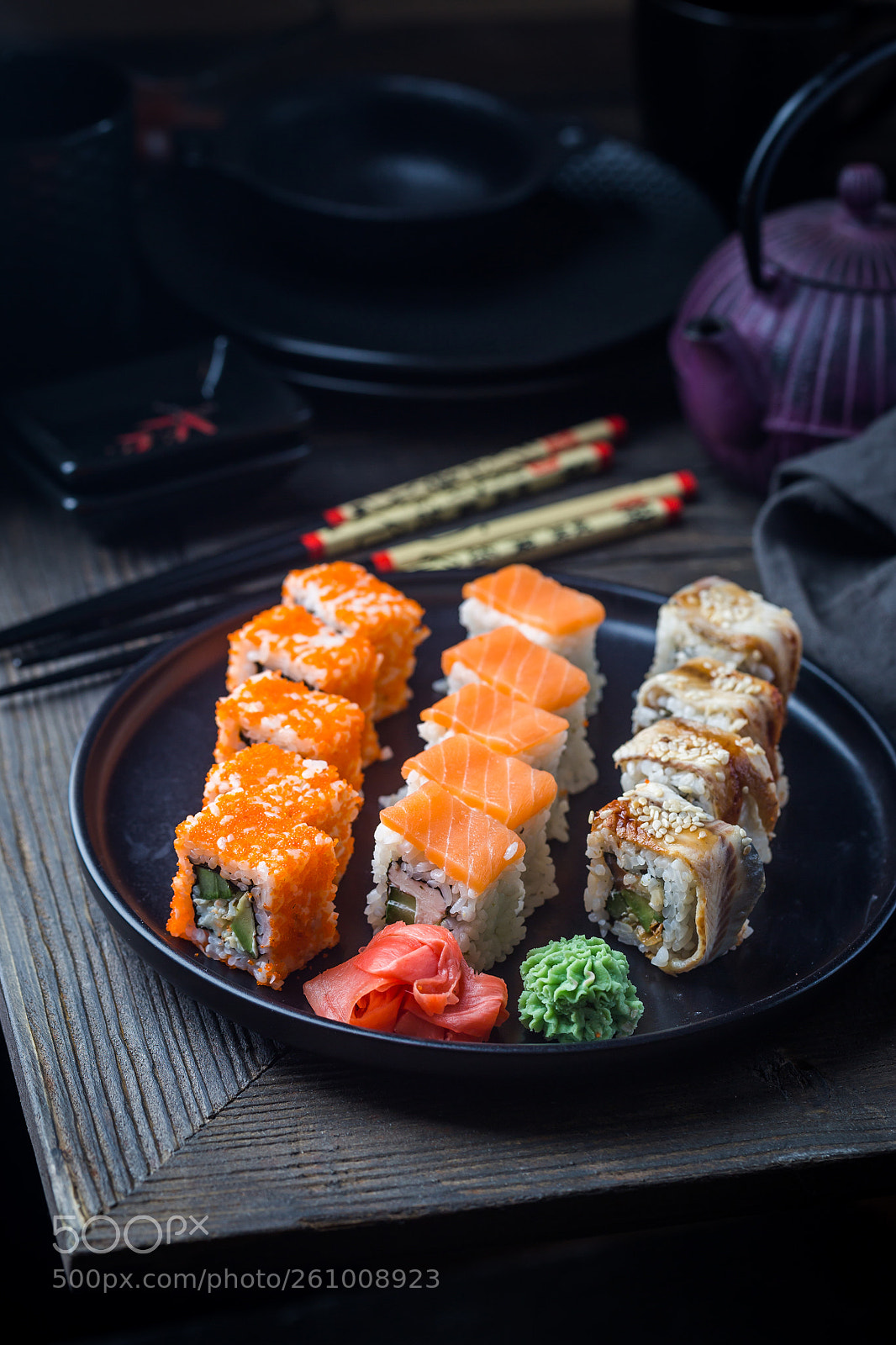 Canon EOS 6D sample photo. Various kinds of sushi photography