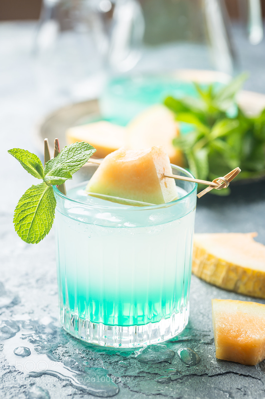 Canon EOS 6D sample photo. Melon lemonade with ice photography
