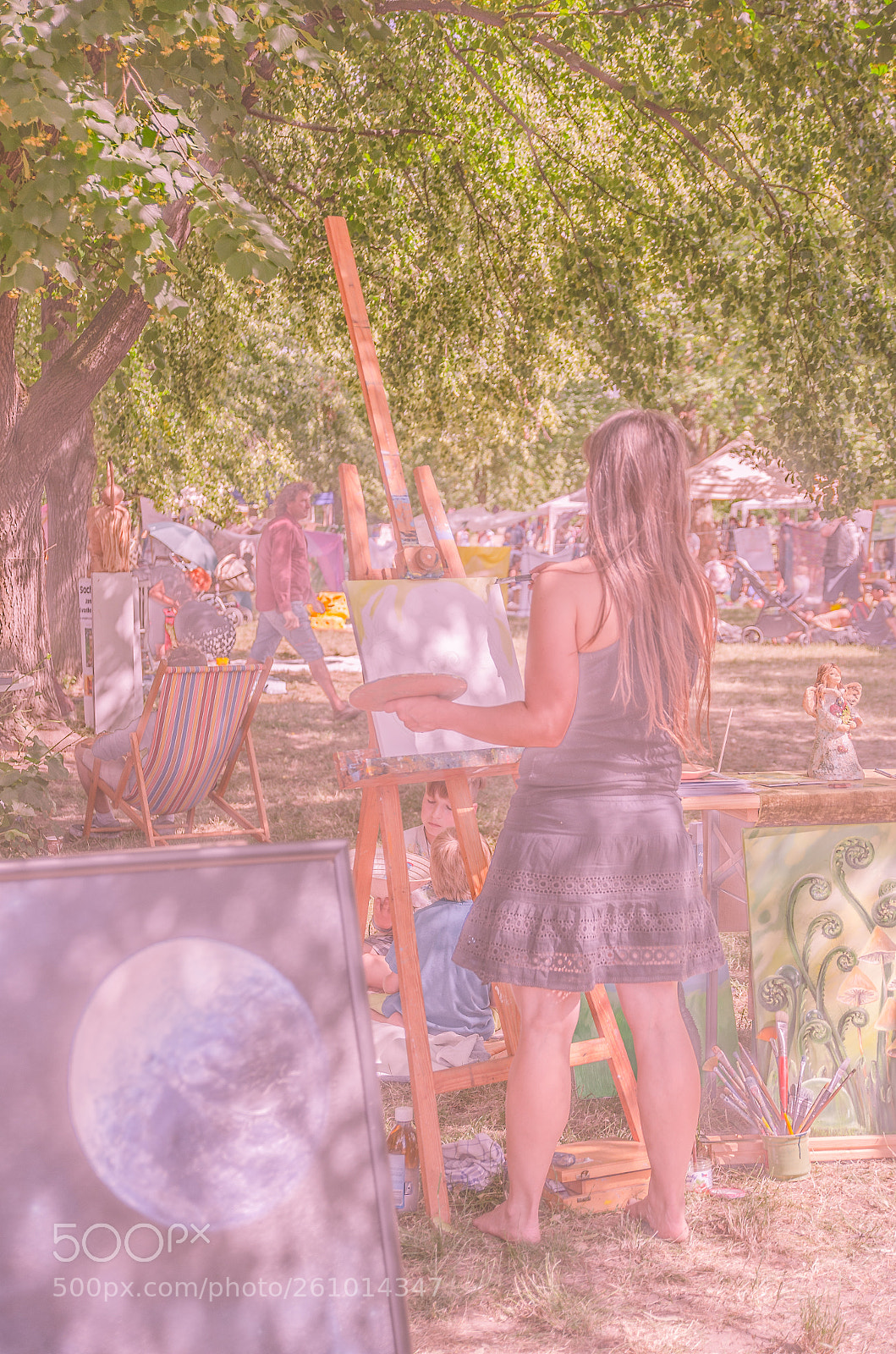Nikon D7000 sample photo. Painter lady photography