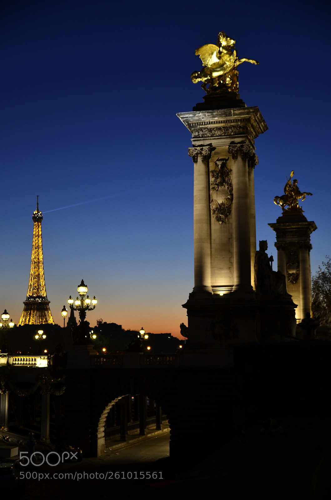 Nikon D7000 sample photo. Blue hour in paris photography