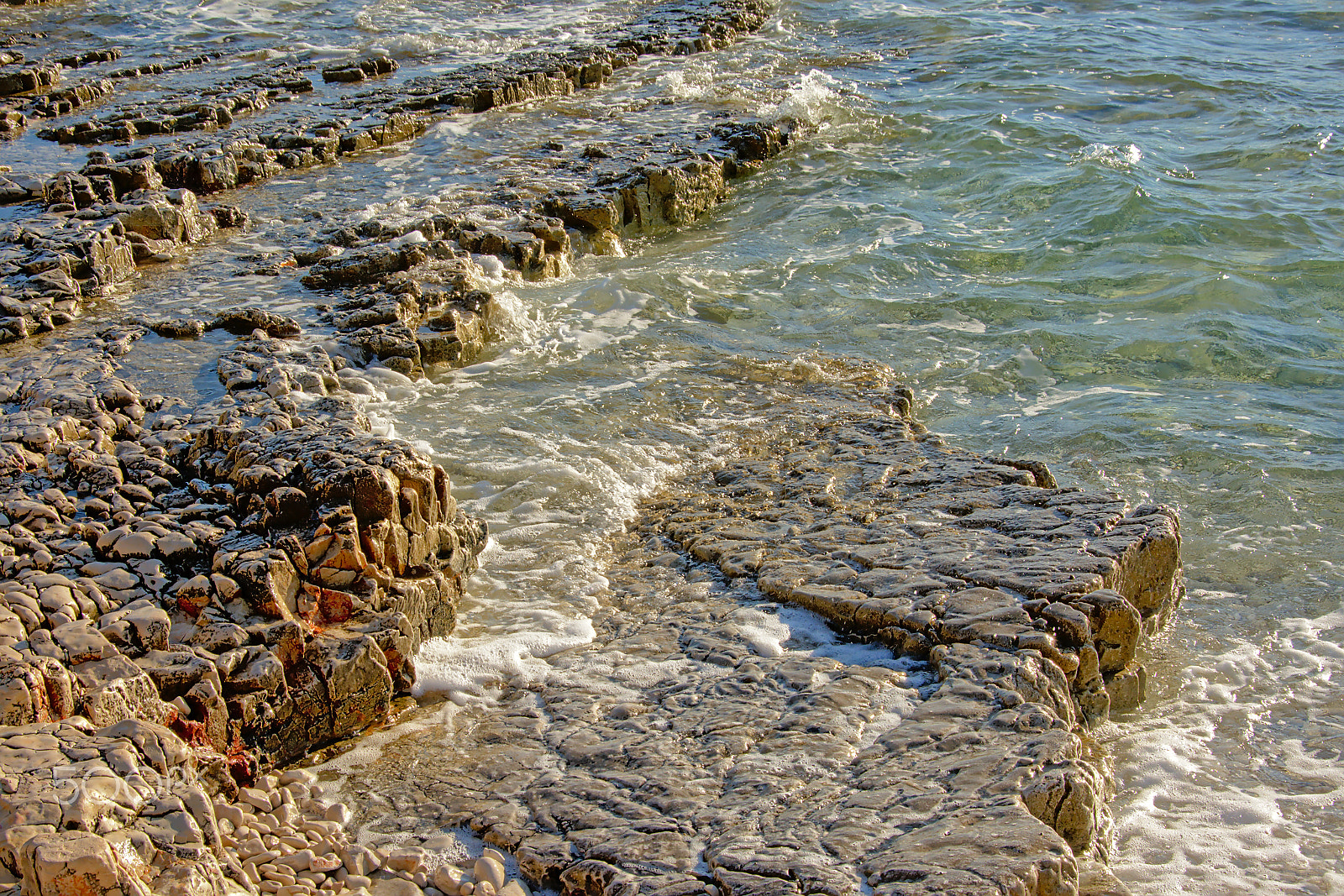 Nikon D5200 sample photo. Rock coastdetail,  of mali losinj photography