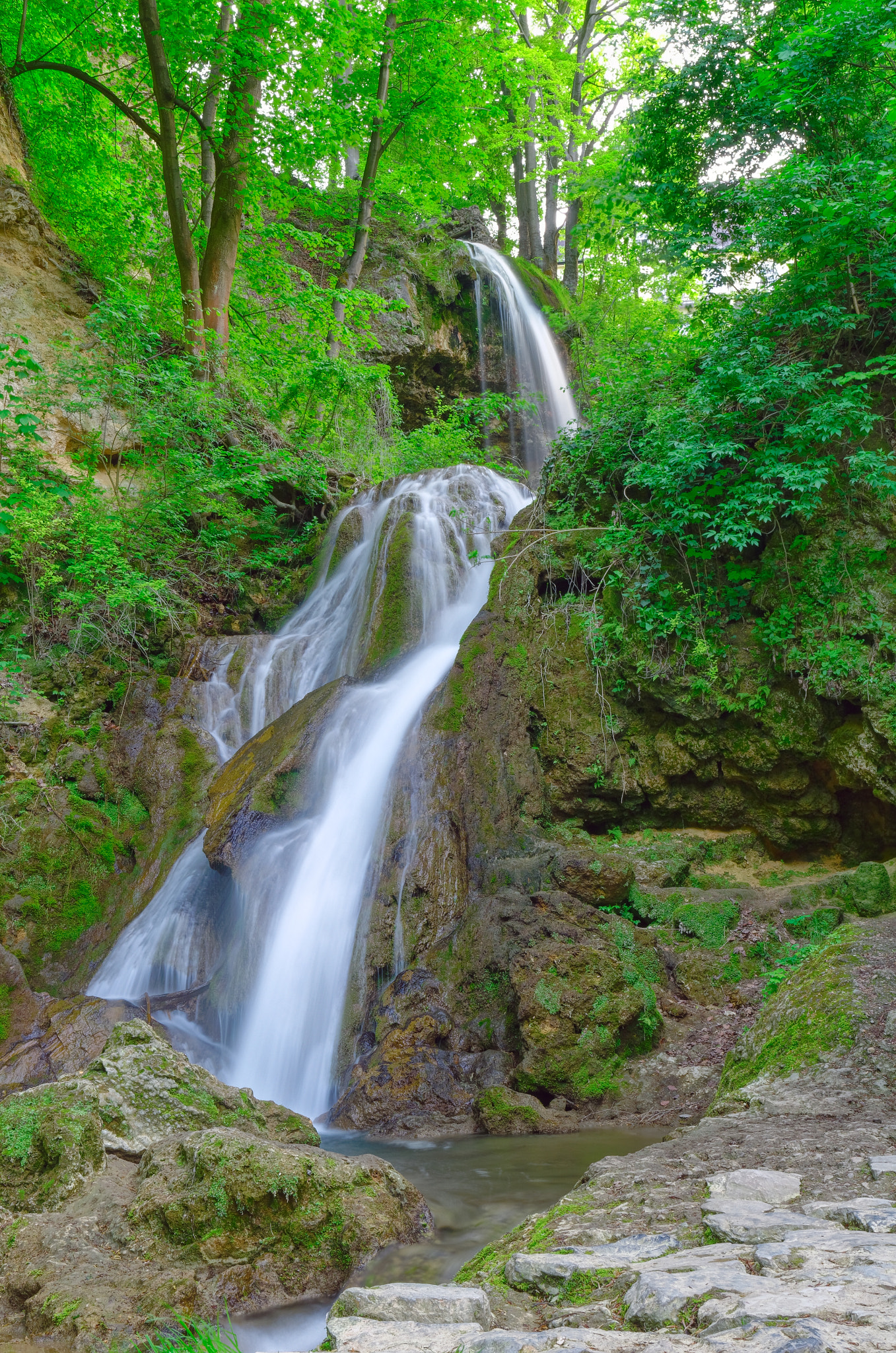 Pentax K-5 II sample photo. Lillafüred waterfall photography