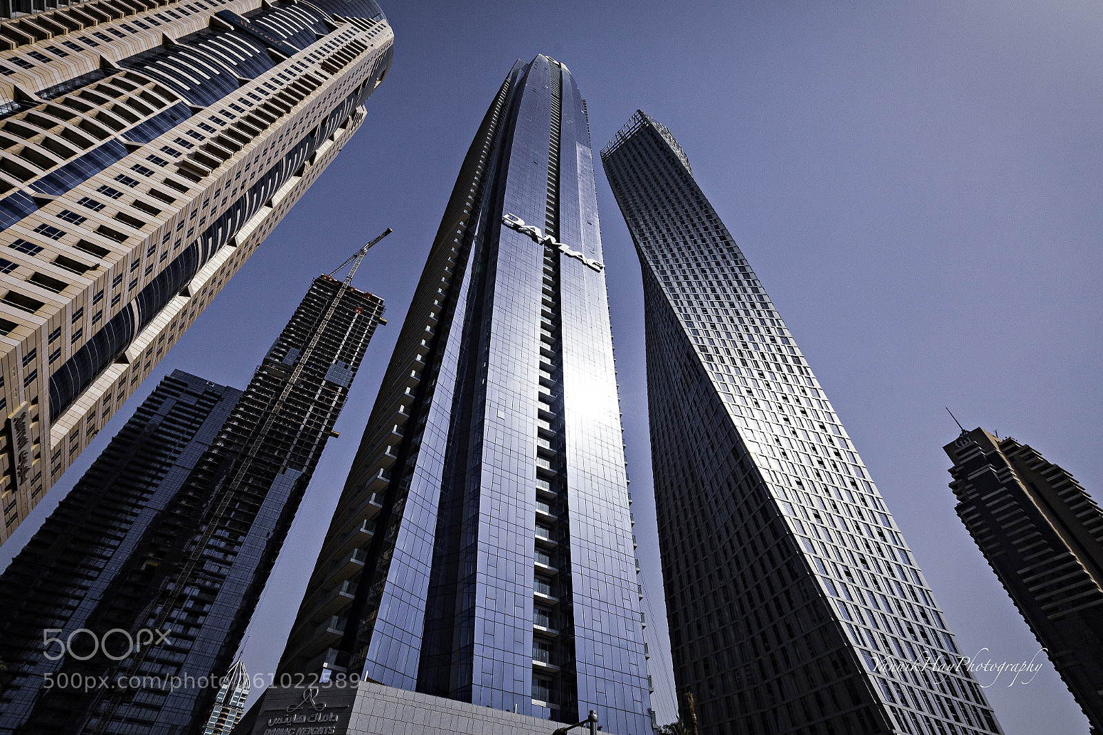 Canon EOS 5D Mark II sample photo. Dubai's skyscrapers - uae photography