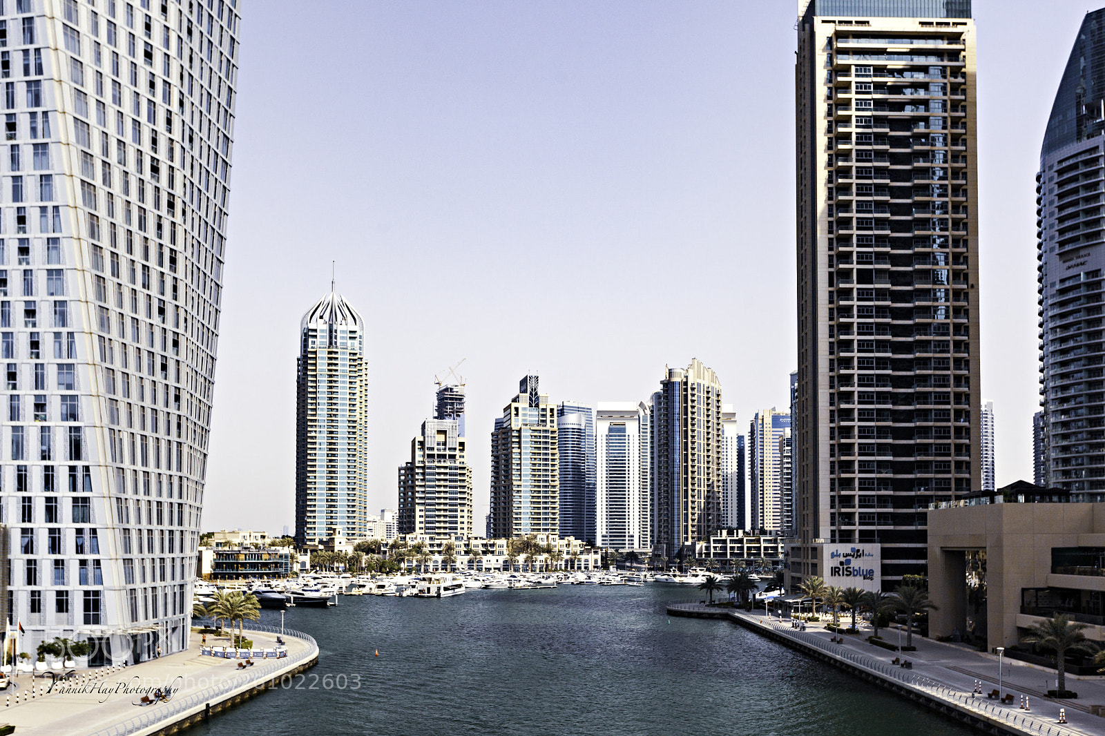 Canon EOS 5D Mark II sample photo. Dubai's canal and marina photography
