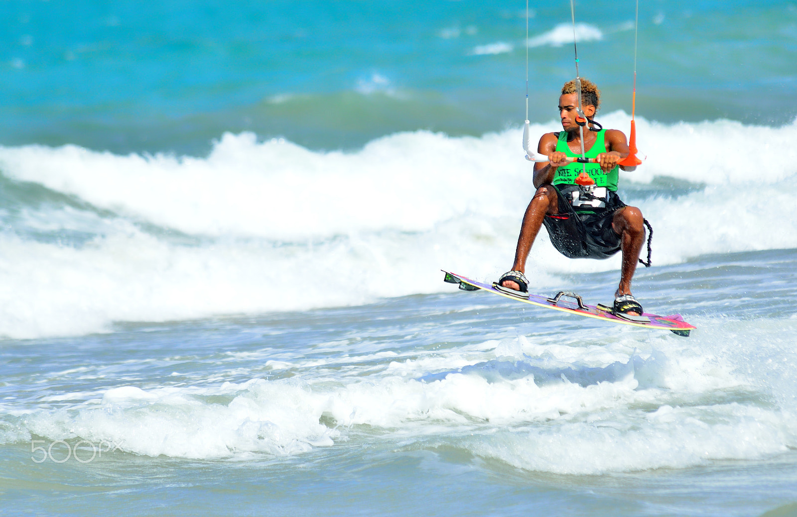 Nikon D800E sample photo. Kite surfing on cabarete beach. photography