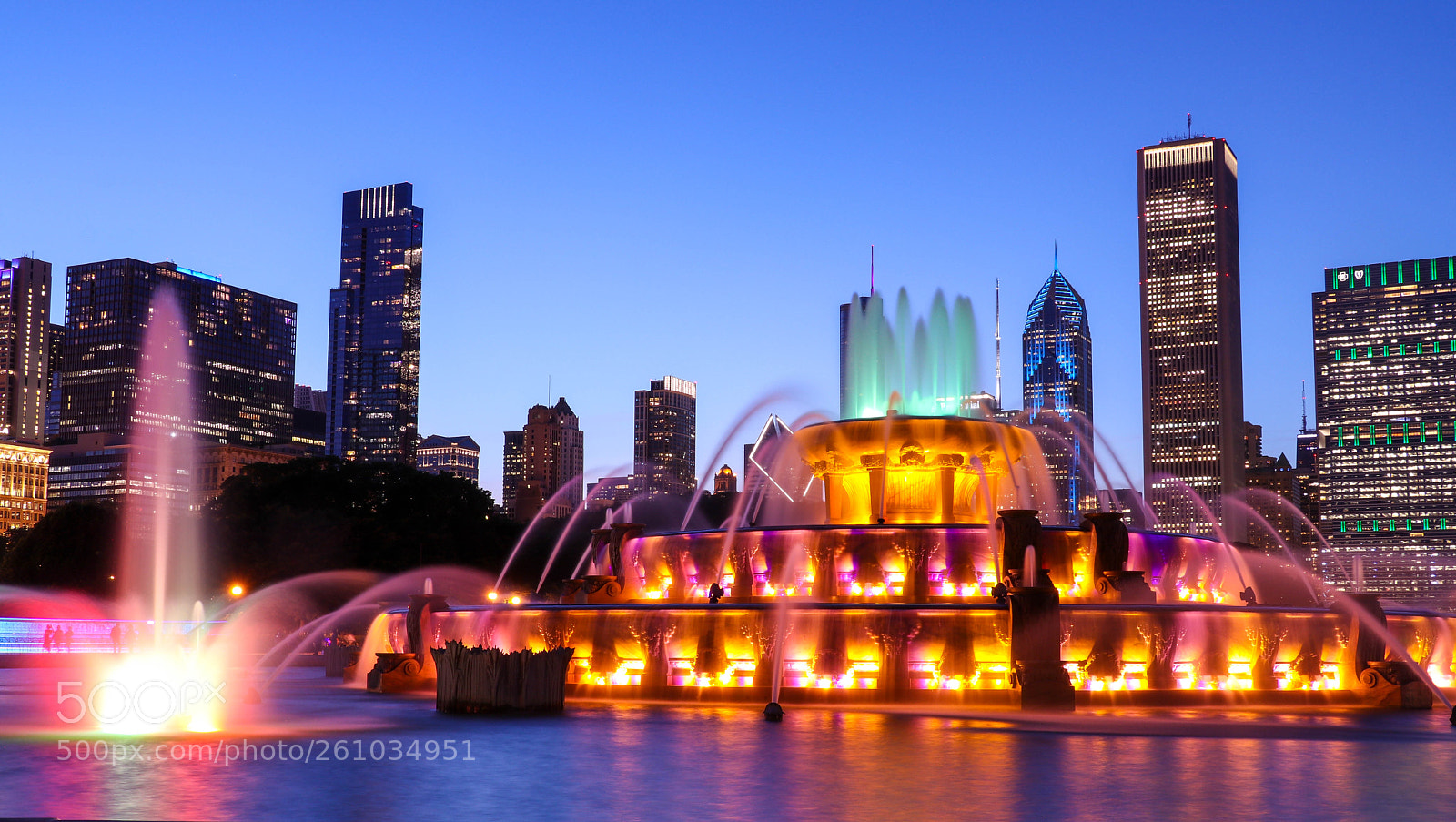 Canon EOS 80D sample photo. Chicago water fountain photography