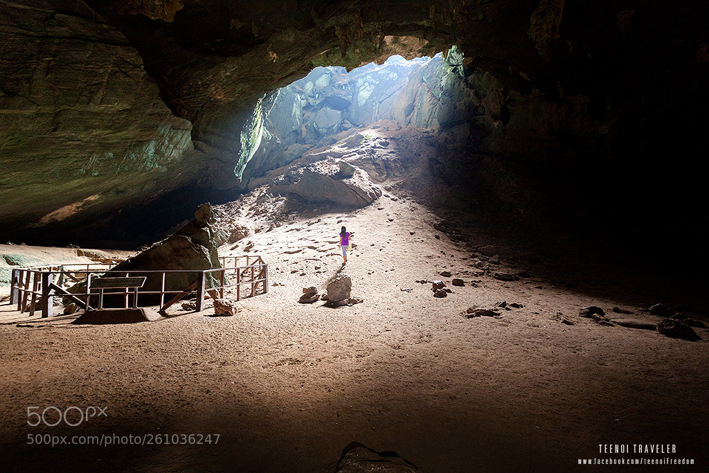 Canon EOS 5D Mark II sample photo. ฺbiggest cave thailand photography